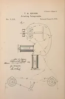 An illustration from Collection of United States patents granted to Thomas A. Edison, 1869-1884 (1869)