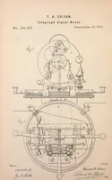 An illustration from Collection of United States patents granted to Thomas A. Edison, 1869-1884 (1869)