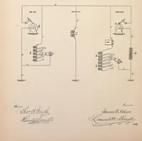 An illustration from Collection of United States patents granted to Thomas A. Edison, 1869-1884 (1869)