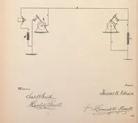 An illustration from Collection of United States patents granted to Thomas A. Edison, 1869-1884 (1869)