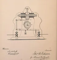 An illustration from Collection of United States patents granted to Thomas A. Edison, 1869-1884 (1869)