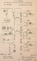 An illustration from Collection of United States patents granted to Thomas A. Edison, 1869-1884 (1869)