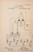 An illustration from Collection of United States patents granted to Thomas A. Edison, 1869-1884 (1869)