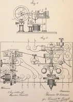 An illustration from Collection of United States patents granted to Thomas A. Edison, 1869-1884 (1869)