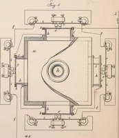 An illustration from Collection of United States patents granted to Thomas A. Edison, 1869-1884 (1869)