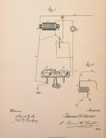 An illustration from Collection of United States patents granted to Thomas A. Edison, 1869-1884 (1869)