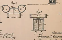 An illustration from Collection of United States patents granted to Thomas A. Edison, 1869-1884 (1869)