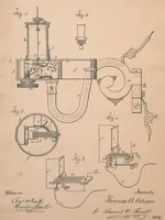 An illustration from Collection of United States patents granted to Thomas A. Edison, 1869-1884 (1869)