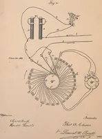 An illustration from Collection of United States patents granted to Thomas A. Edison, 1869-1884 (1869)