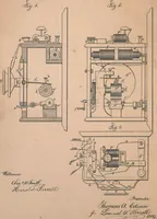 An illustration from Collection of United States patents granted to Thomas A. Edison, 1869-1884 (1869)