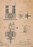 An illustration from Collection of United States patents granted to Thomas A. Edison, 1869-1884 (1869)