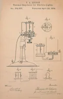 An illustration from Collection of United States patents granted to Thomas A. Edison, 1869-1884 (1869)