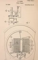 An illustration from Collection of United States patents granted to Thomas A. Edison, 1869-1884 (1869)