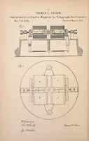 An illustration from Collection of United States patents granted to Thomas A. Edison, 1869-1884 (1869)