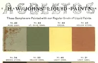 Picture 3 of 9 from Color card H. W. Johns M'F'G Co.: standard paints for structural purposes. (1900), leaf 3