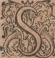 An illustration from Conradi Gesneri medici Tigurini Historiae animalium liber primus de quadrupedibus viuiparis : opus philosophis, medicis, grammaticis, philologis, poëtis, & omnibus rerum linguarumq́ue variarum studiosis, vtilissimum simul iucundissimumq́ue futurum (1602)