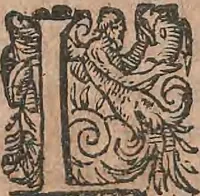 An illustration from Conradi Gesneri medici Tigurini Historiae animalium liber primus de quadrupedibus viuiparis : opus philosophis, medicis, grammaticis, philologis, poëtis, & omnibus rerum linguarumq́ue variarum studiosis, vtilissimum simul iucundissimumq́ue futurum (1602)