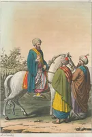 An illustration from Le Costume ancien et moderne ; ou, Histoire du gouvernement, de la milice, de la religion, des arts, sciences et usages de tous les peuples anciens et modernes, d'après les monumens de l'antiquité et accompagné de dessins analogues au sujet (1815)