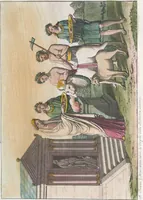 An illustration from Le Costume ancien et moderne ; ou, Histoire du gouvernement, de la milice, de la religion, des arts, sciences et usages de tous les peuples anciens et modernes, d'après les monumens de l'antiquité et accompagné de dessins analogues au sujet (1815)
