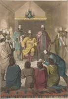 An illustration from Le Costume ancien et moderne ; ou, Histoire du gouvernement, de la milice, de la religion, des arts, sciences et usages de tous les peuples anciens et modernes, d'après les monumens de l'antiquité et accompagné de dessins analogues au sujet (1815)