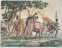 An illustration from Le Costume ancien et moderne ; ou, Histoire du gouvernement, de la milice, de la religion, des arts, sciences et usages de tous les peuples anciens et modernes, d'après les monumens de l'antiquité et accompagné de dessins analogues au sujet (1815)