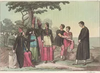 An illustration from Le Costume ancien et moderne ; ou, Histoire du gouvernement, de la milice, de la religion, des arts, sciences et usages de tous les peuples anciens et modernes, d'après les monumens de l'antiquité et accompagné de dessins analogues au sujet (1815)