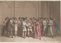 An illustration from Le Costume ancien et moderne ; ou, Histoire du gouvernement, de la milice, de la religion, des arts, sciences et usages de tous les peuples anciens et modernes, d'après les monumens de l'antiquité et accompagné de dessins analogues au sujet (1815)