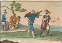 An illustration from Le Costume ancien et moderne ; ou, Histoire du gouvernement, de la milice, de la religion, des arts, sciences et usages de tous les peuples anciens et modernes, d'après les monumens de l'antiquité et accompagné de dessins analogues au sujet (1815)