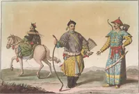An illustration from Le Costume ancien et moderne ; ou, Histoire du gouvernement, de la milice, de la religion, des arts, sciences et usages de tous les peuples anciens et modernes, d'après les monumens de l'antiquité et accompagné de dessins analogues au sujet (1815)