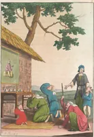 An illustration from Le Costume ancien et moderne ; ou, Histoire du gouvernement, de la milice, de la religion, des arts, sciences et usages de tous les peuples anciens et modernes, d'après les monumens de l'antiquité et accompagné de dessins analogues au sujet (1815)