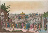 An illustration from Le Costume ancien et moderne ; ou, Histoire du gouvernement, de la milice, de la religion, des arts, sciences et usages de tous les peuples anciens et modernes, d'après les monumens de l'antiquité et accompagné de dessins analogues au sujet (1815)