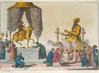 An illustration from Le Costume ancien et moderne ; ou, Histoire du gouvernement, de la milice, de la religion, des arts, sciences et usages de tous les peuples anciens et modernes, d'après les monumens de l'antiquité et accompagné de dessins analogues au sujet (1815)