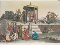 An illustration from Le Costume ancien et moderne ; ou, Histoire du gouvernement, de la milice, de la religion, des arts, sciences et usages de tous les peuples anciens et modernes, d'après les monumens de l'antiquité et accompagné de dessins analogues au sujet (1815)