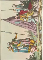 An illustration from Le Costume ancien et moderne ; ou, Histoire du gouvernement, de la milice, de la religion, des arts, sciences et usages de tous les peuples anciens et modernes, d'après les monumens de l'antiquité et accompagné de dessins analogues au sujet (1815)