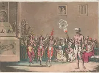 An illustration from Le Costume ancien et moderne ; ou, Histoire du gouvernement, de la milice, de la religion, des arts, sciences et usages de tous les peuples anciens et modernes, d'après les monumens de l'antiquité et accompagné de dessins analogues au sujet (1815)