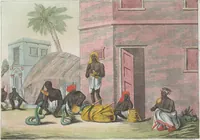 An illustration from Le Costume ancien et moderne ; ou, Histoire du gouvernement, de la milice, de la religion, des arts, sciences et usages de tous les peuples anciens et modernes, d'après les monumens de l'antiquité et accompagné de dessins analogues au sujet (1815)