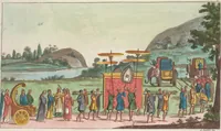 An illustration from Le Costume ancien et moderne ; ou, Histoire du gouvernement, de la milice, de la religion, des arts, sciences et usages de tous les peuples anciens et modernes, d'après les monumens de l'antiquité et accompagné de dessins analogues au sujet (1815)
