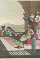 An illustration from Le Costume ancien et moderne ; ou, Histoire du gouvernement, de la milice, de la religion, des arts, sciences et usages de tous les peuples anciens et modernes, d'après les monumens de l'antiquité et accompagné de dessins analogues au sujet (1815)