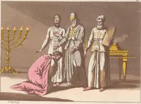 An illustration from Le Costume ancien et moderne ; ou, Histoire du gouvernement, de la milice, de la religion, des arts, sciences et usages de tous les peuples anciens et modernes, d'après les monumens de l'antiquité et accompagné de dessins analogues au sujet (1815)
