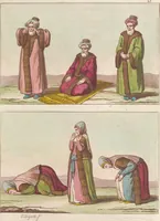 An illustration from Le Costume ancien et moderne ; ou, Histoire du gouvernement, de la milice, de la religion, des arts, sciences et usages de tous les peuples anciens et modernes, d'après les monumens de l'antiquité et accompagné de dessins analogues au sujet (1815)