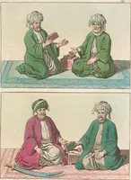 An illustration from Le Costume ancien et moderne ; ou, Histoire du gouvernement, de la milice, de la religion, des arts, sciences et usages de tous les peuples anciens et modernes, d'après les monumens de l'antiquité et accompagné de dessins analogues au sujet (1815)