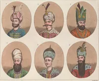 An illustration from Le Costume ancien et moderne ; ou, Histoire du gouvernement, de la milice, de la religion, des arts, sciences et usages de tous les peuples anciens et modernes, d'après les monumens de l'antiquité et accompagné de dessins analogues au sujet (1815)