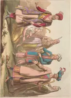 An illustration from Le Costume ancien et moderne ; ou, Histoire du gouvernement, de la milice, de la religion, des arts, sciences et usages de tous les peuples anciens et modernes, d'après les monumens de l'antiquité et accompagné de dessins analogues au sujet (1815)