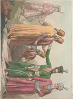 An illustration from Le Costume ancien et moderne ; ou, Histoire du gouvernement, de la milice, de la religion, des arts, sciences et usages de tous les peuples anciens et modernes, d'après les monumens de l'antiquité et accompagné de dessins analogues au sujet (1815)