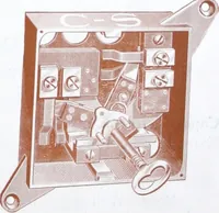 An illustration from Cutter flush switches. (1904)