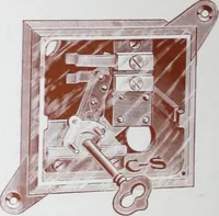 An illustration from Cutter flush switches. (1904)