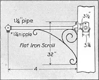 An illustration from Cutter Streethoods, Brackets, Mast Arms, Pulleys, Insulators and Pole Line Material (1919)