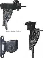 An illustration from Cutter Streethoods, Brackets, Mast Arms, Pulleys, Insulators and Pole Line Material (1919)