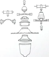 Picture 1 of 43 from Cutter Streethoods, Brackets, Mast Arms, Pulleys, Insulators and Pole Line Material (1919), leaf 5