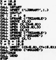 Picture 19 of 45 from Graphics Compatibility System (GCS). Primer on Computer Graphics Programming. Programmers Reference Manual (1978), leaf 165